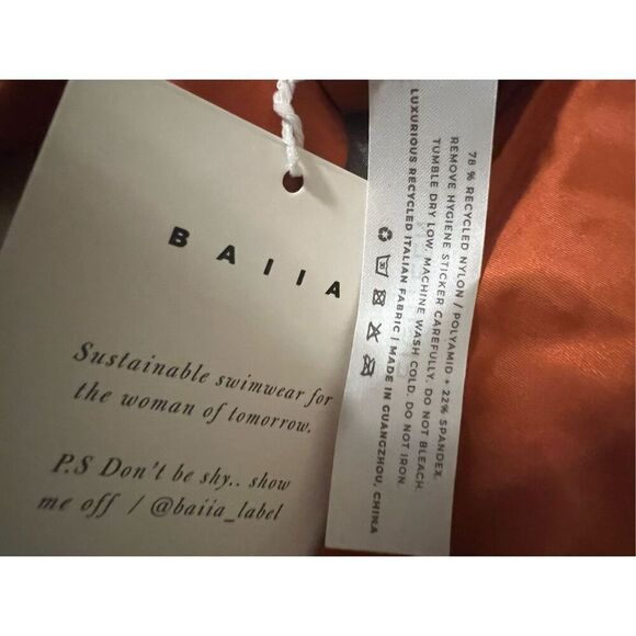 NWT Baiia Australia Sustainable Reversible One Shoulder Bathing Suit Sz 18 - Picture 5 of 6